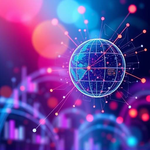 Illustration of artificial intelligence driving data analysis in Cognos Analytics.