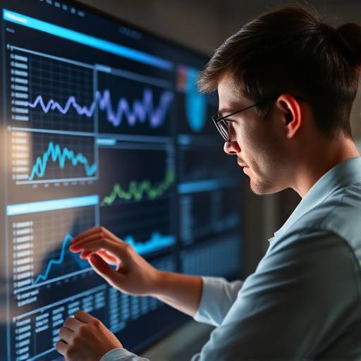 Image showing a user exploring data using Cognos Analytics' visual exploration tools.